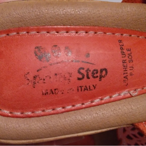 Spring Step wedges peach sandals size 41 - Picture 5 of 6